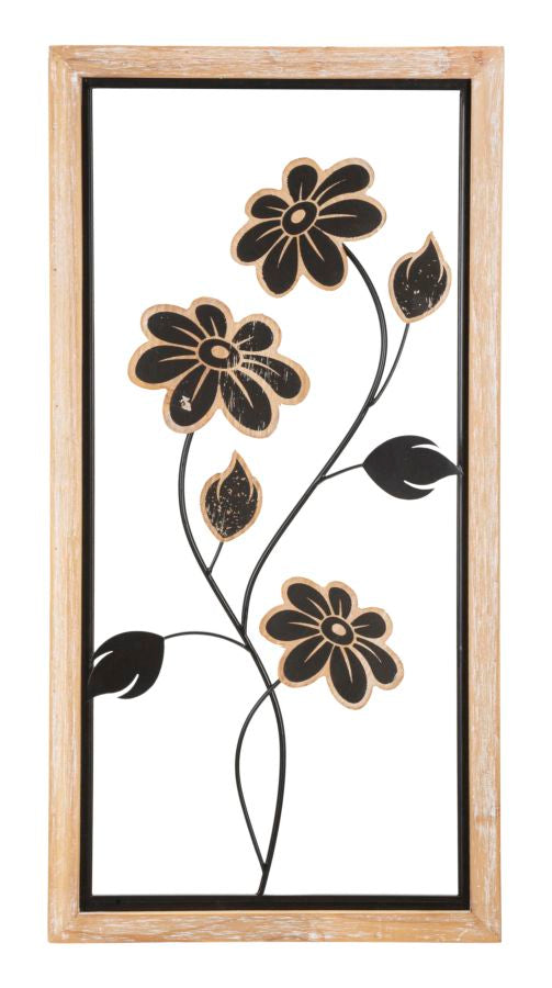 Buy Metal wall decoration, Girish -A- Brown / Black, l30xW2.5xH60 cm online, best price, free delivery