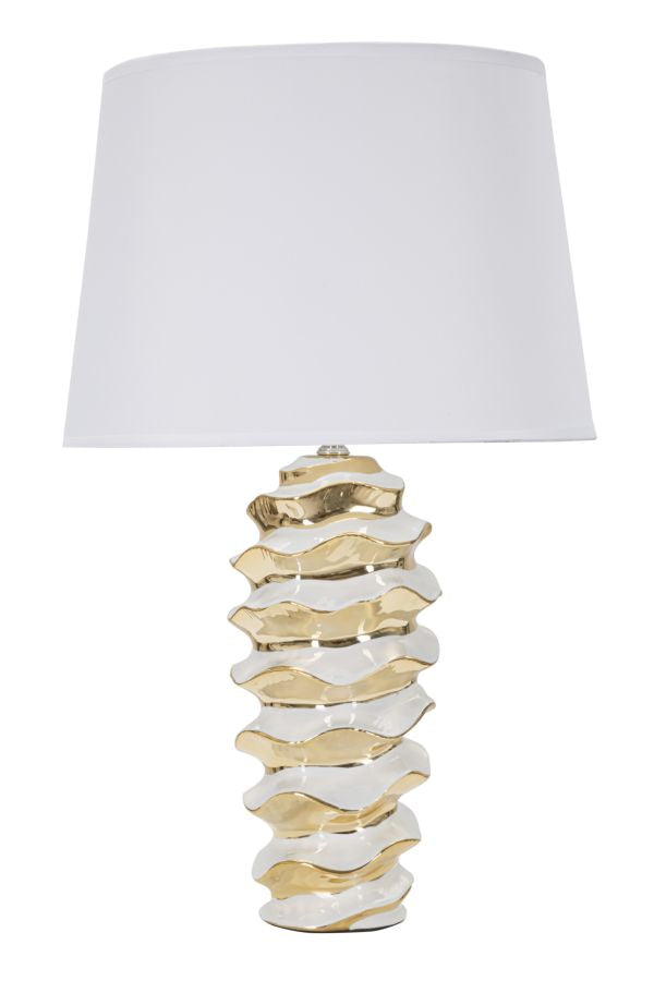 Buy White / Gold Glam Space lamp online, best price, free delivery