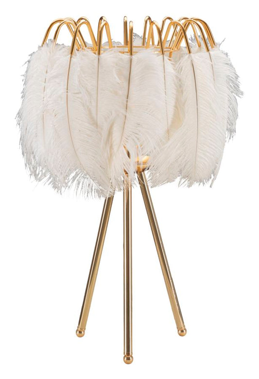 Buy Peioza Feather Stand Gold / White online, best price, free delivery
