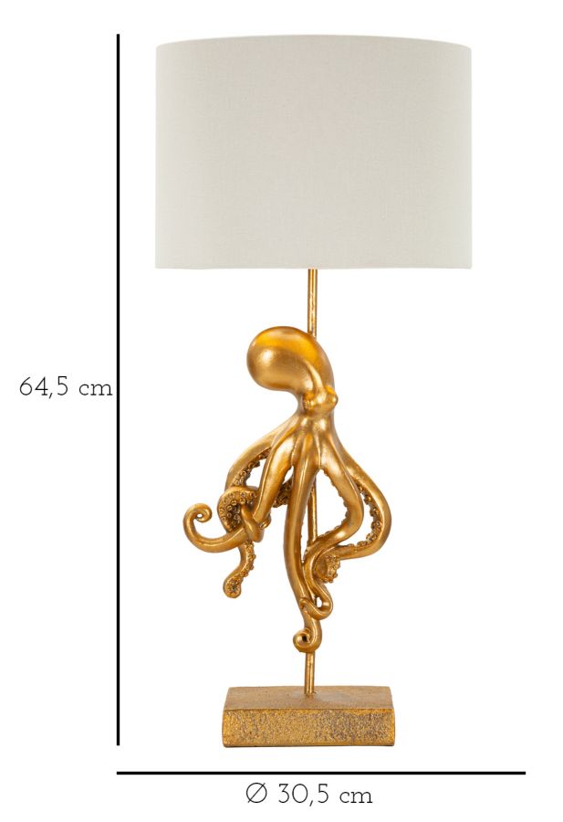 Veioza Octopus Gold Auriu / Negru (5)