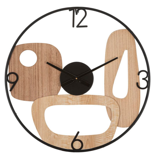 Buy Wall clock Mot Black / Brown, Ø60 cm online, best price, free delivery