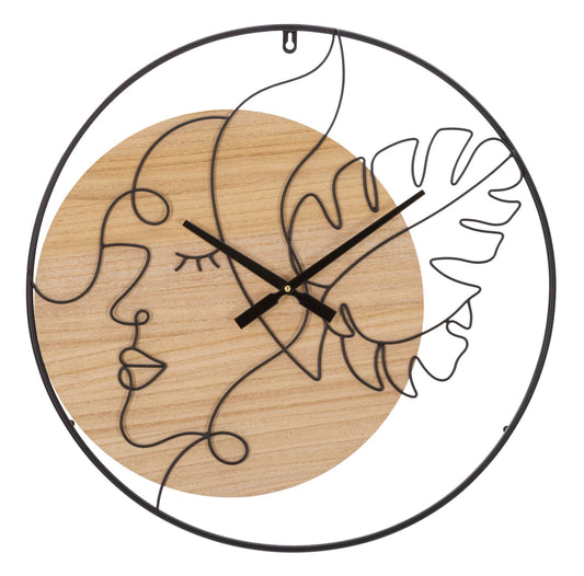 Buy Elegant wall clock -B- Black / Brown, Ø60 cm online, best price, free delivery