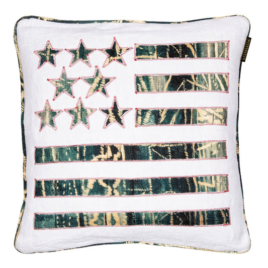 STARS AND STRIPES Linen Cushion_Cushions_Mindthegap
