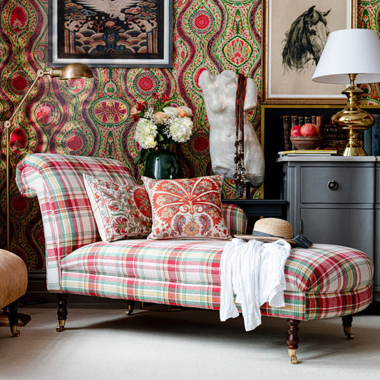 ANATOLIA CHAISE LOUNGE - SULLIVAN PLAID Woven Fabric_Furniture_Mindthegap