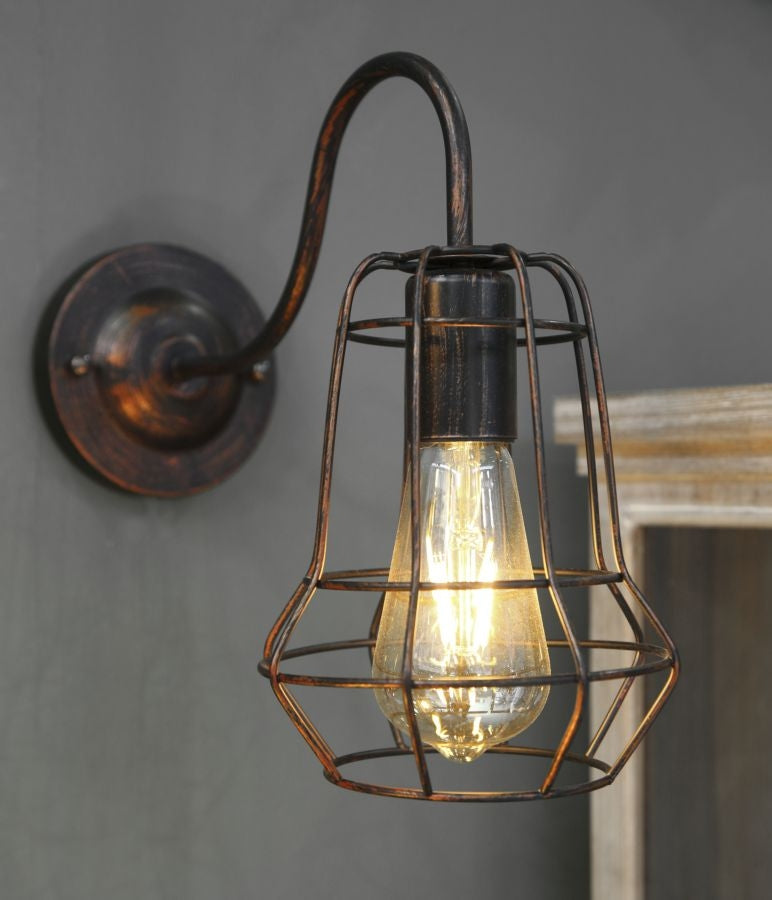 Buy Metal wall lamp Da Muro Industry B Copper online, best price, free delivery