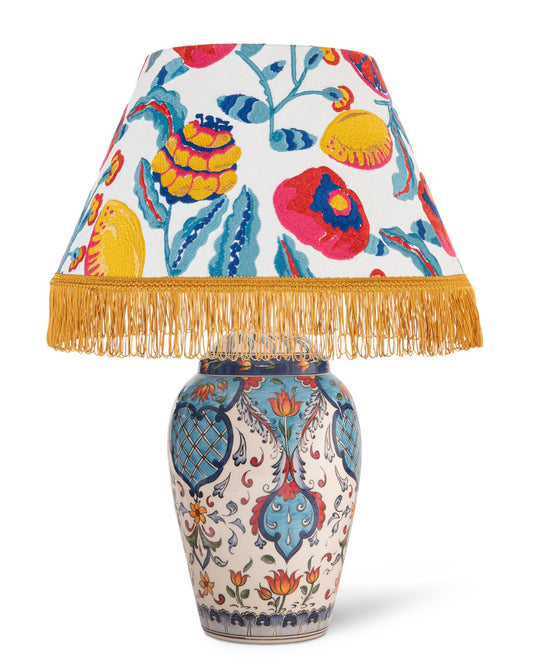 FIORI DI LIMONE Embroidered BAHAR Table Lamp_Lighting_Mindthegap