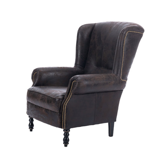 BRYANT WING CHAIR (Leather)_Furniture_Mindthegap