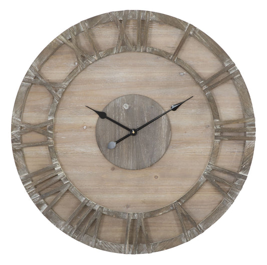 Buy Wall clock Woody Natural, Ø80 cm online, best price, free delivery