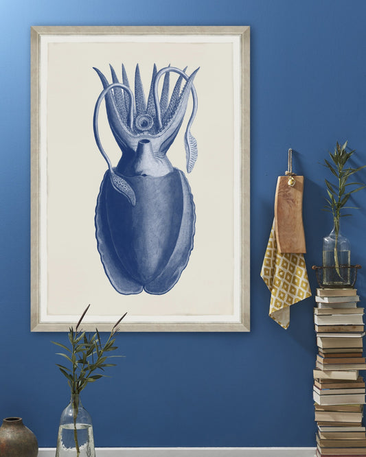 CUTTLEFISH BLUE BY SEBA Framed Art_Wall Art_Mindthegap