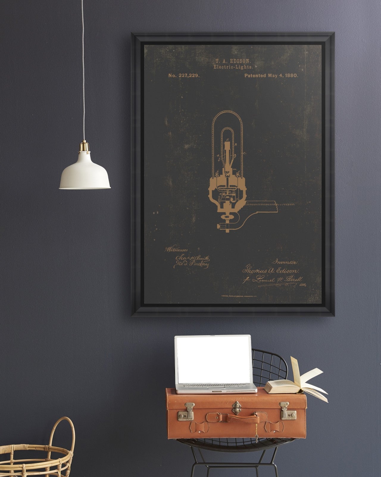 EDISON ELECTRIC LIGHT Framed Art_Wall Art_Mindthegap