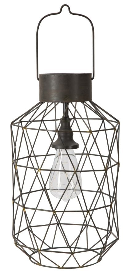 Buy Metal lantern Oxy A Black, Ø20.5xH35 cm online, best price, free delivery