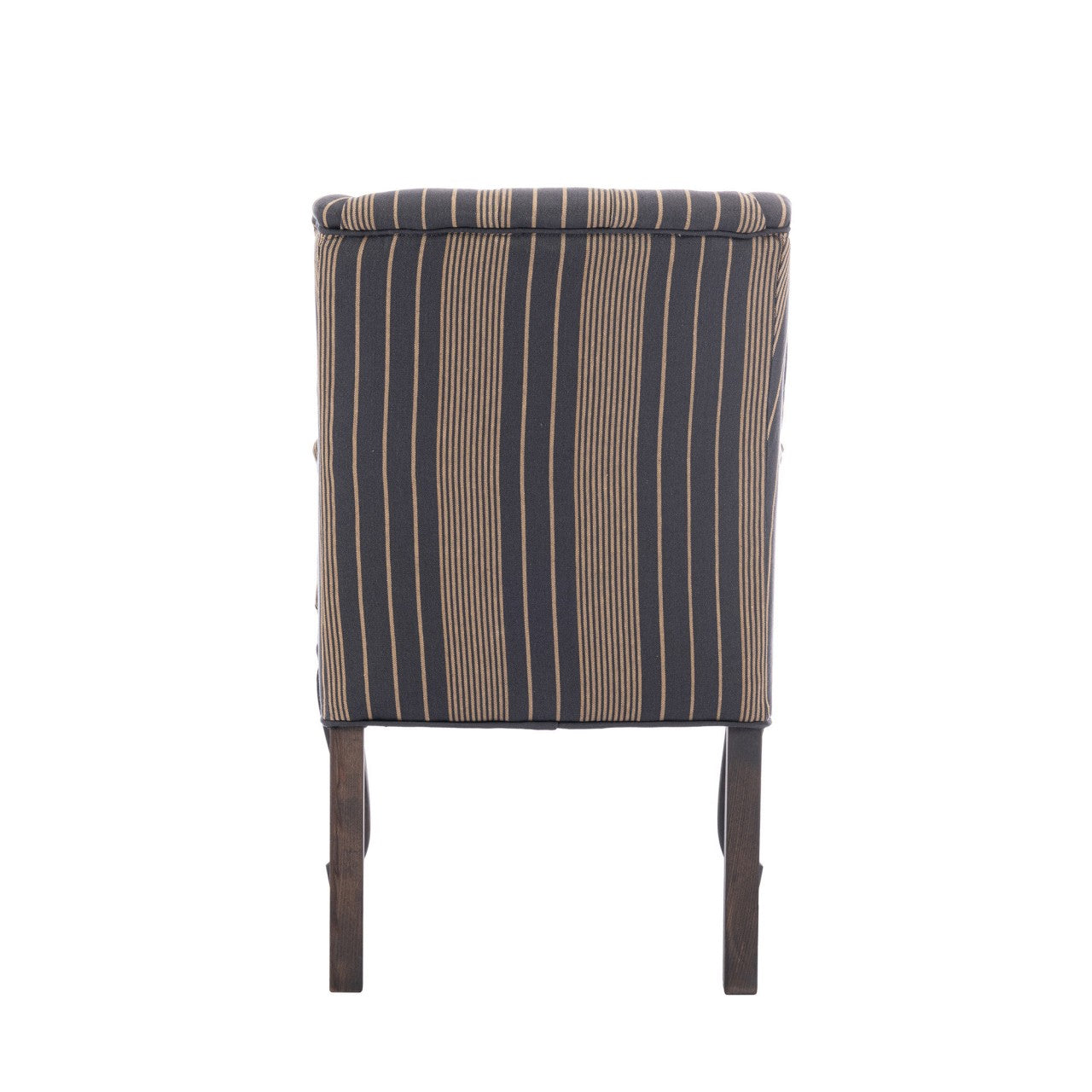 FITZROY TUFTED CHAIR - NEWPORT STRIPES Heavy Linen Fabric_Furniture_Mindthegap