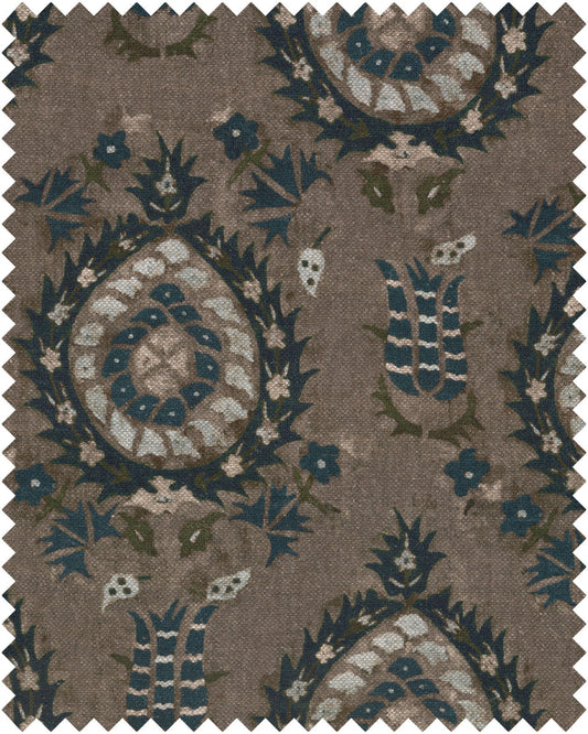FLOURISH DAPPLE GREY Linen_Fabrics_Mindthegap