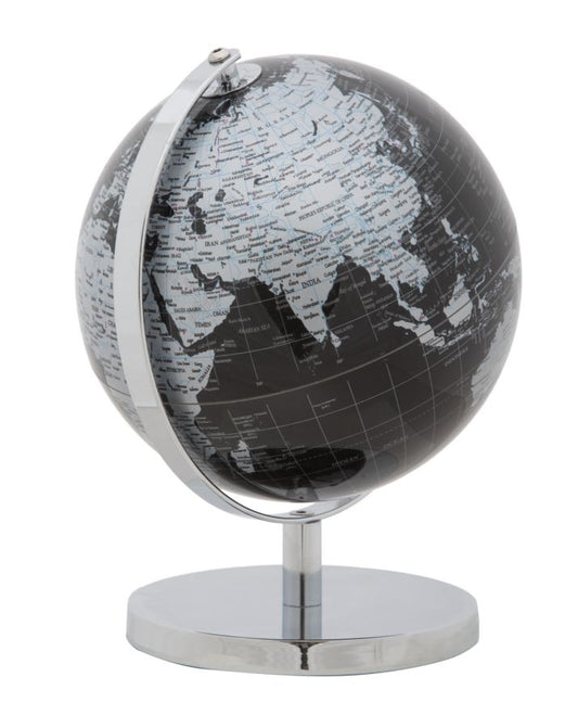 Buy Globe made of plastic and metal Mapamond Medium Black, Ø20xH28 cm online, best price, free delivery