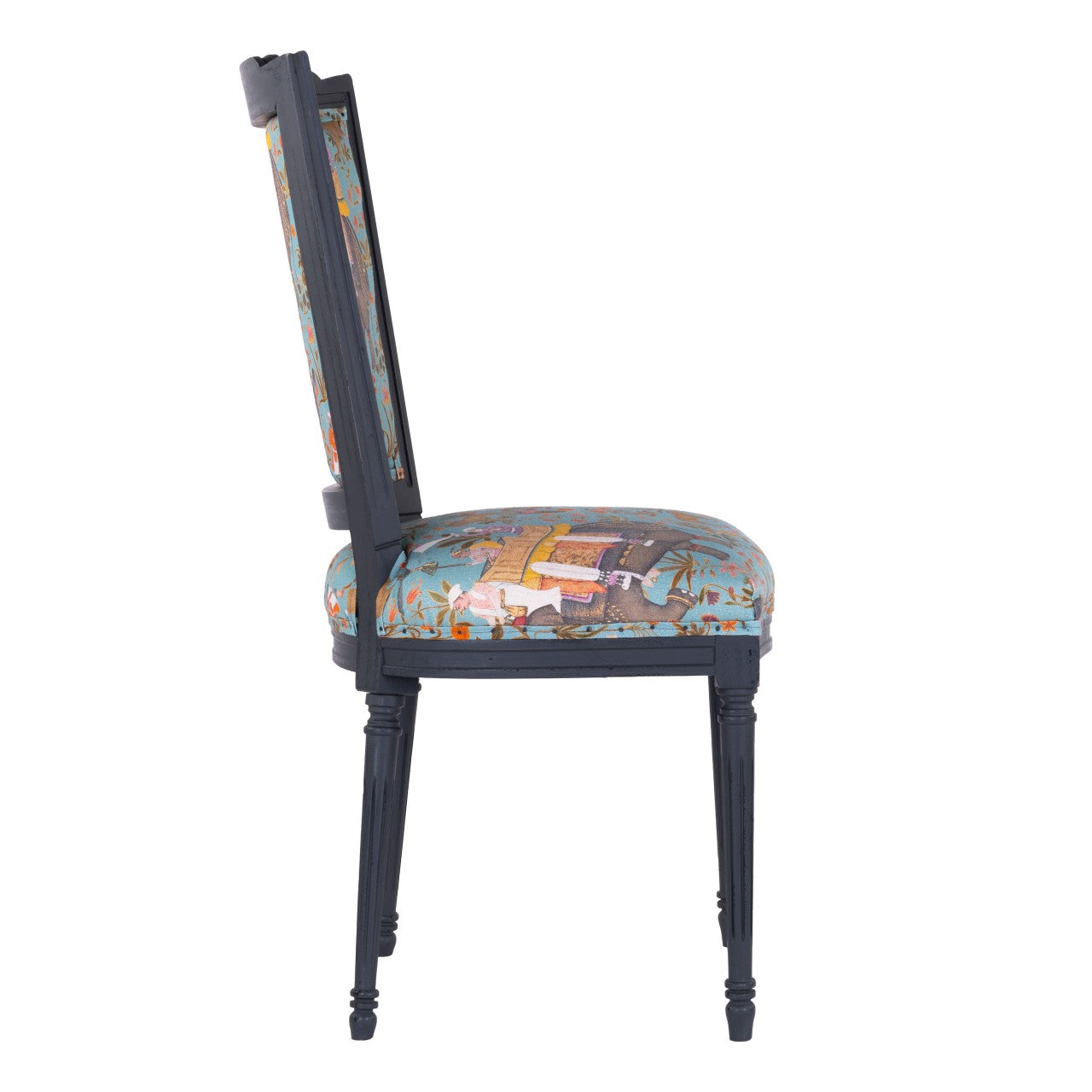 PROVENCE Dining Chair -  HINDUSTAN AQUAMARINE Linen_Furniture_Mindthegap