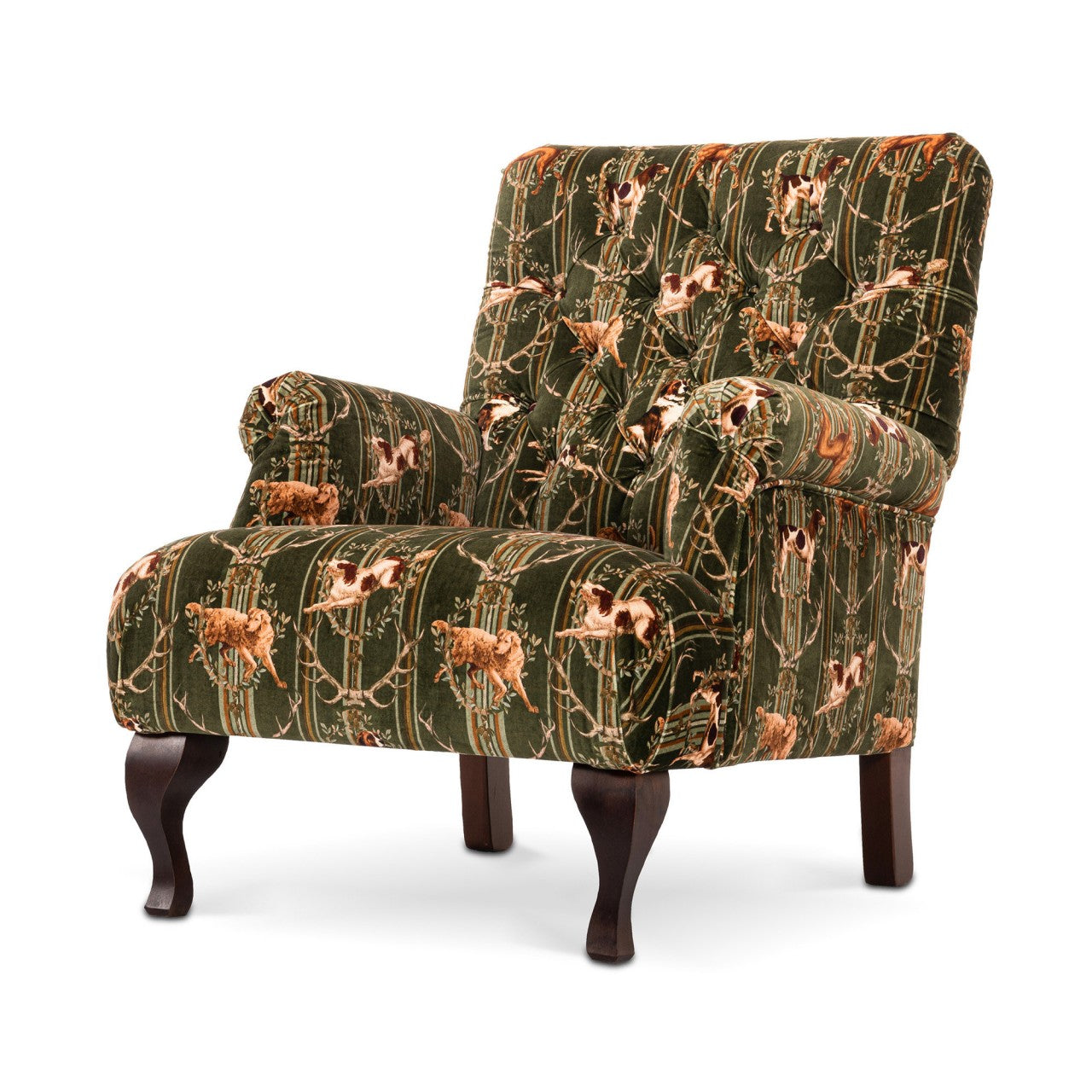 HUDSON CHAIR - MOUNTAIN DOGS Cypress Green velvet_Furniture_Mindthegap