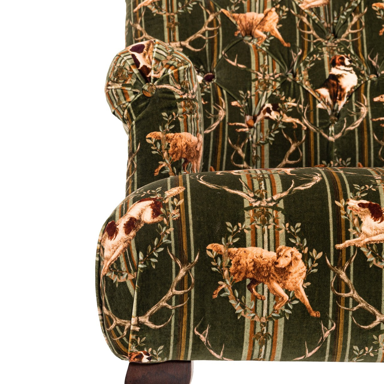 HUDSON CHAIR - MOUNTAIN DOGS Cypress Green velvet_Furniture_Mindthegap