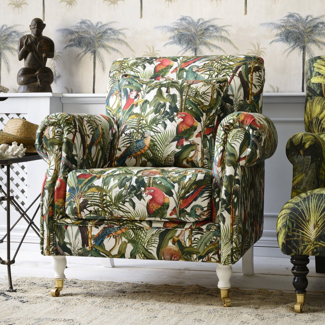 KINGSTON Chair - PARROTS OF BRASIL Linen_Furniture_Mindthegap