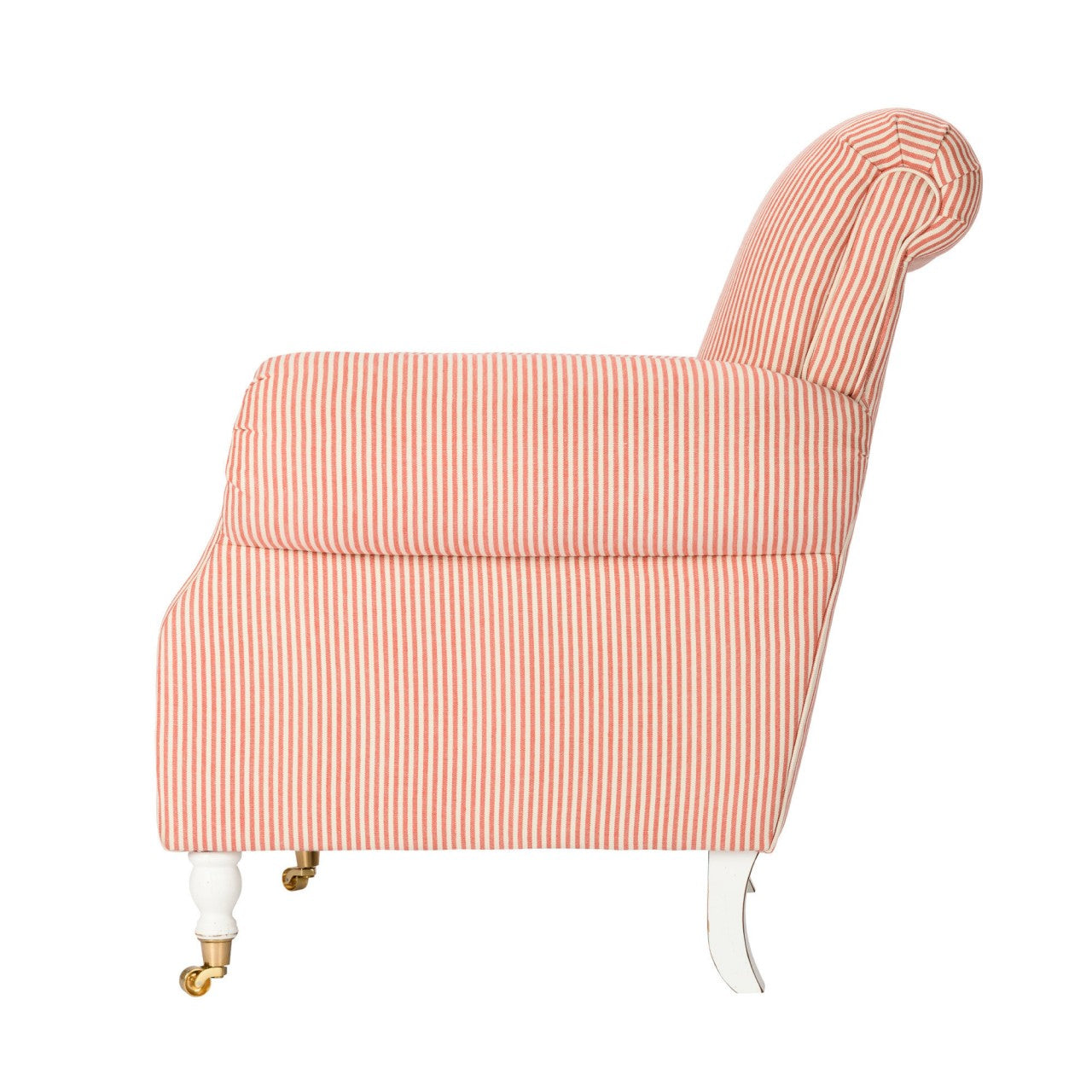 KINGSTON CHAIR - RHUBARB STRIPES Linen_Furniture_Mindthegap