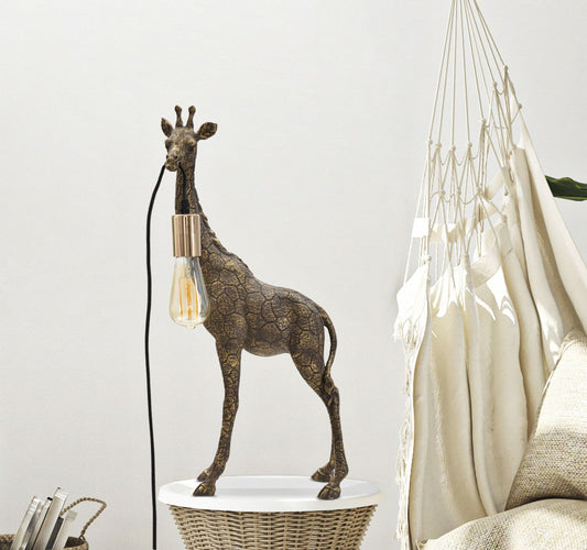 Buy Desk lamp Giraffe Small Antique Gold online, best price, free delivery
