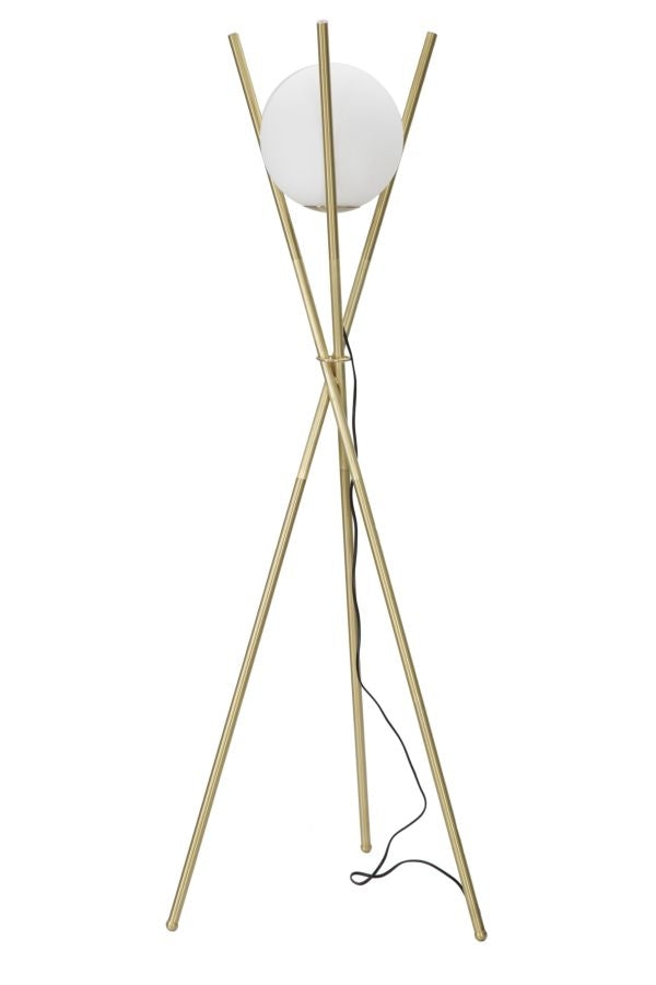 Buy Glamy X gold / white floor lamp, Ø55xH155 cm online, best price, free delivery