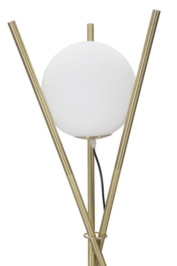 Lampadar Glamy X Auriu / Alb, Ø55xH155 cm (5)