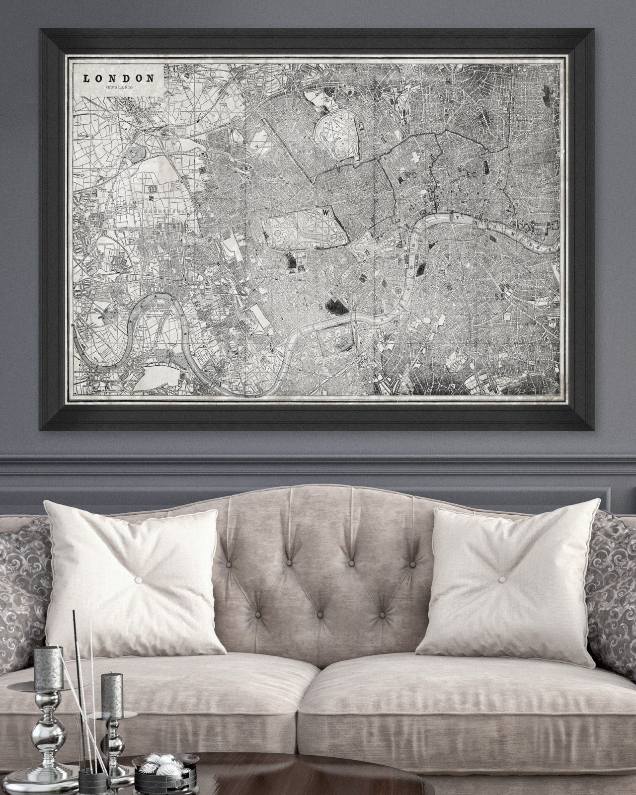 LONDON MAP Framed Art_Wall Art_Mindthegap