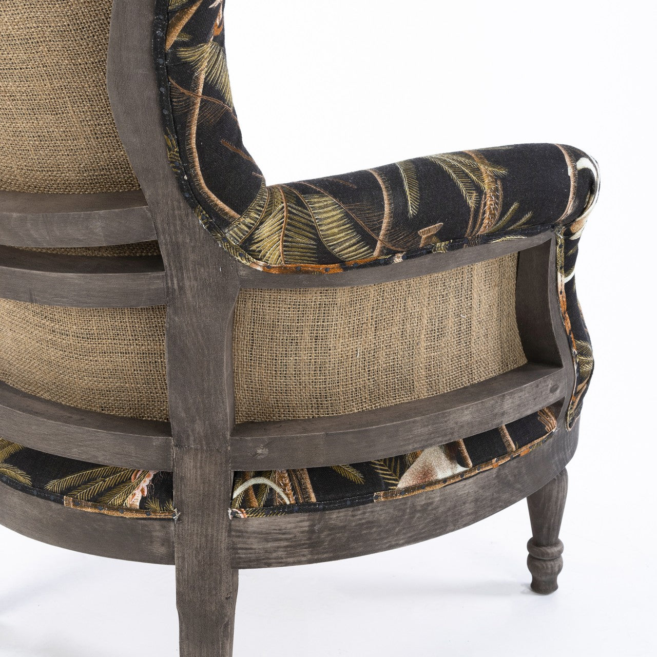 LOUIS Deconstructed Chair - BARBADOS Anthracite Linen_Furniture_Mindthegap