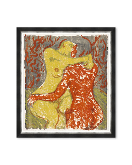 Love Scene by Ludwig Kirchner Framed Art_Wall Art_Mindthegap