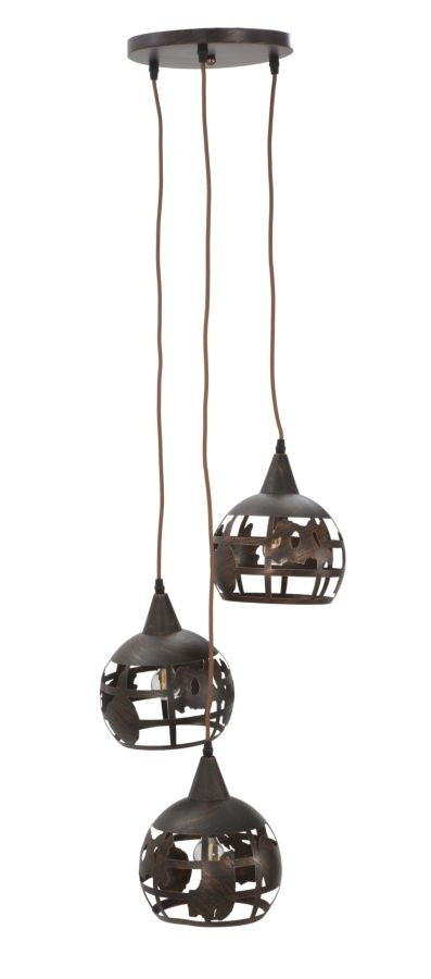 Buy Metal chandelier World Industry 3 Black / Copper online, best price, free delivery