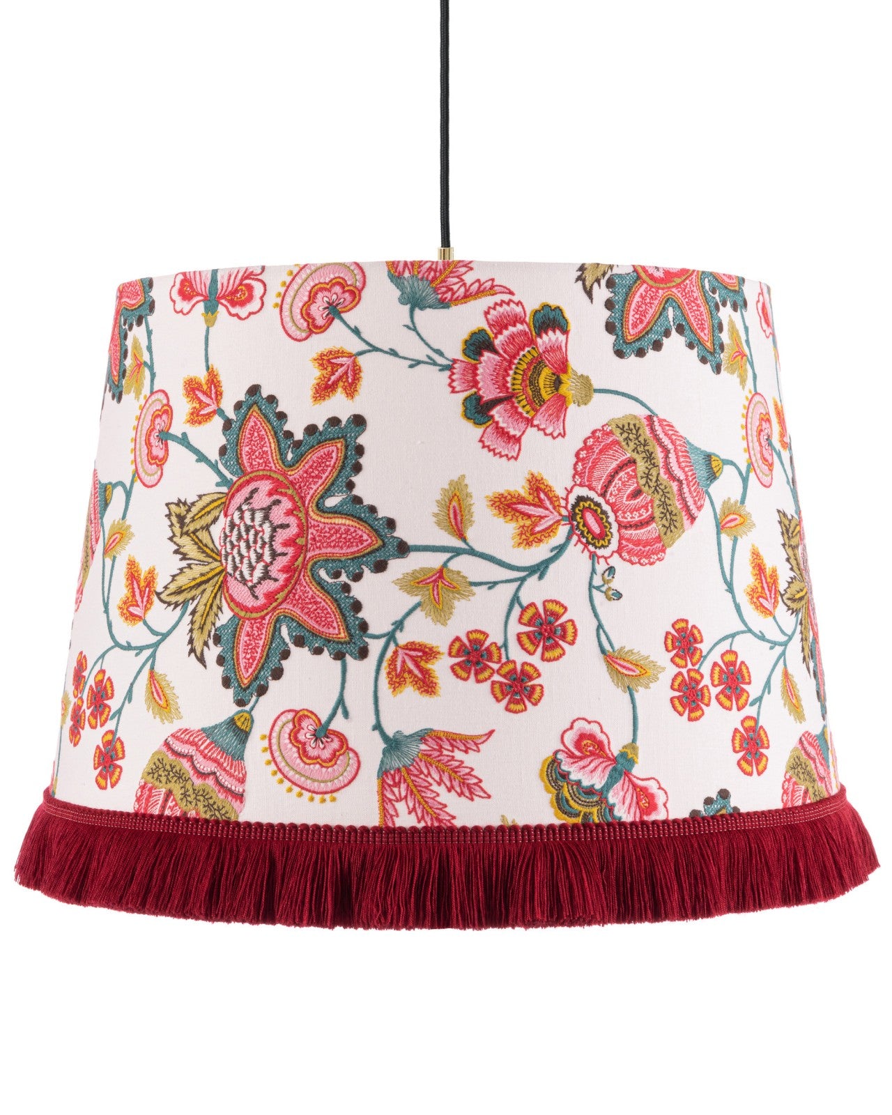 MIDSUMMER FLORAL EMBROIDERED Pendant Lamp_Lighting_Mindthegap