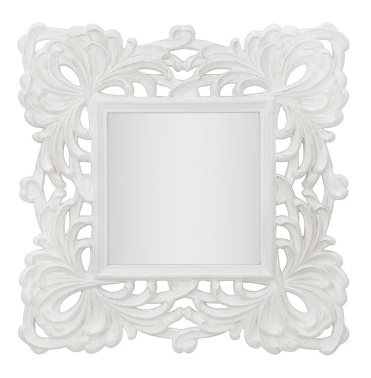Buy White Eiffel resin decorative mirror, L100xH100 cm online, best price, free delivery