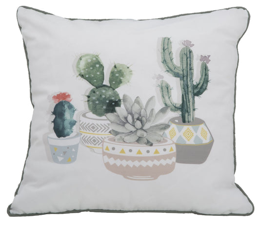 Buy Decorative pillow Cactus B Multicolor, L45x45 cm online, best price, free delivery