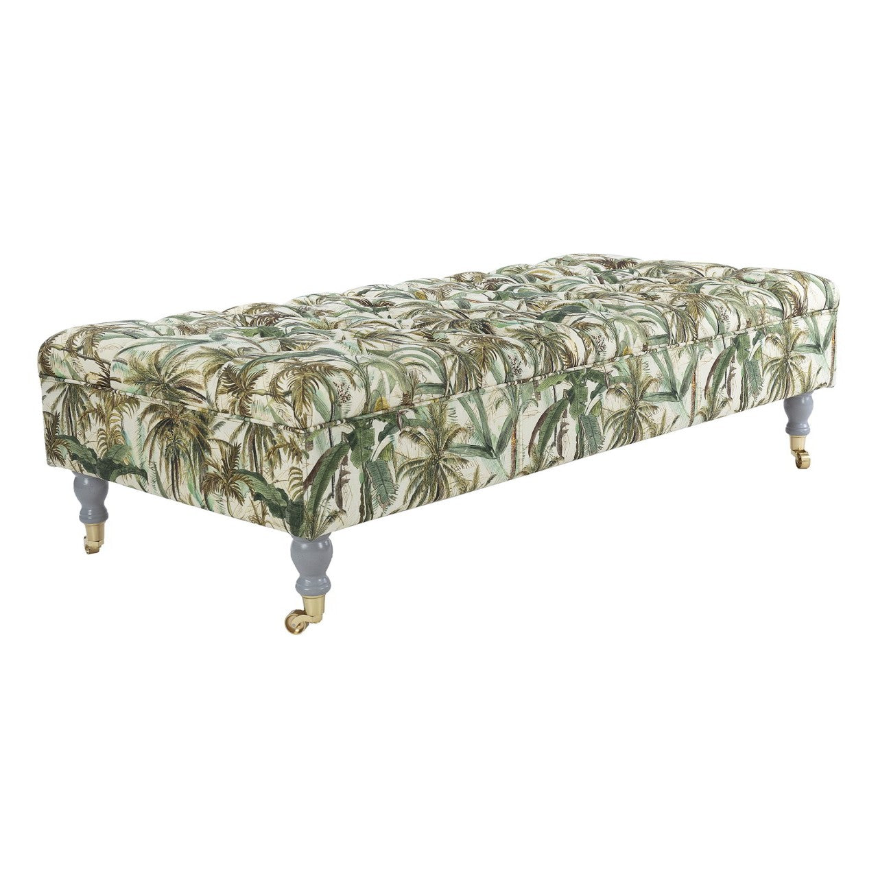 SARAY Ottoman - THE JUNGLE Linen_Furniture_Mindthegap