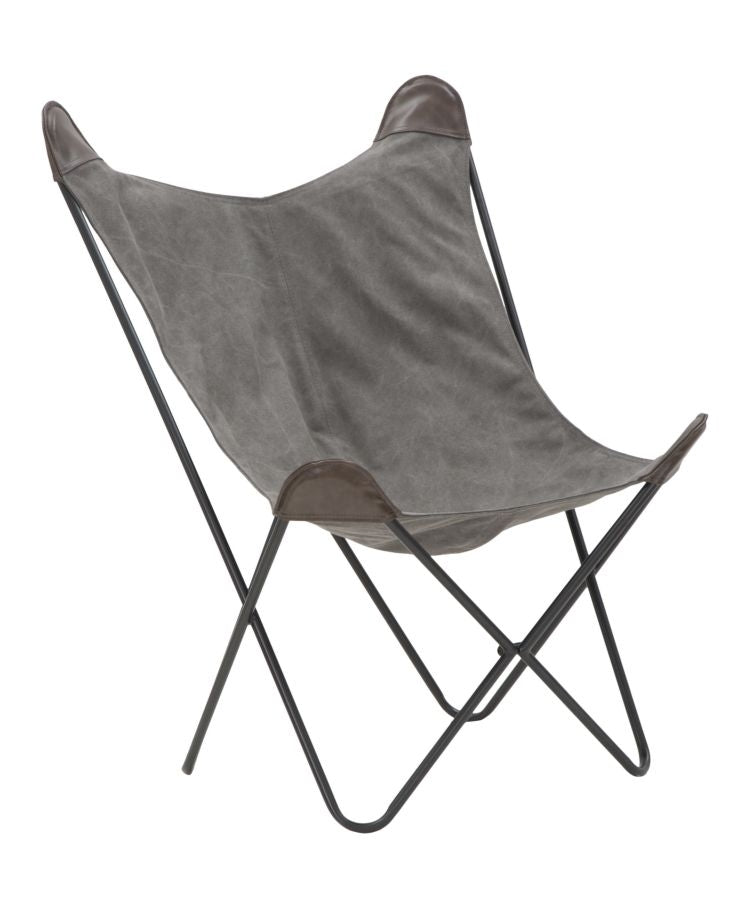 Buy Montana metal and fabric chair, dark gray, L74xW71xH103 cm online, best price, free delivery