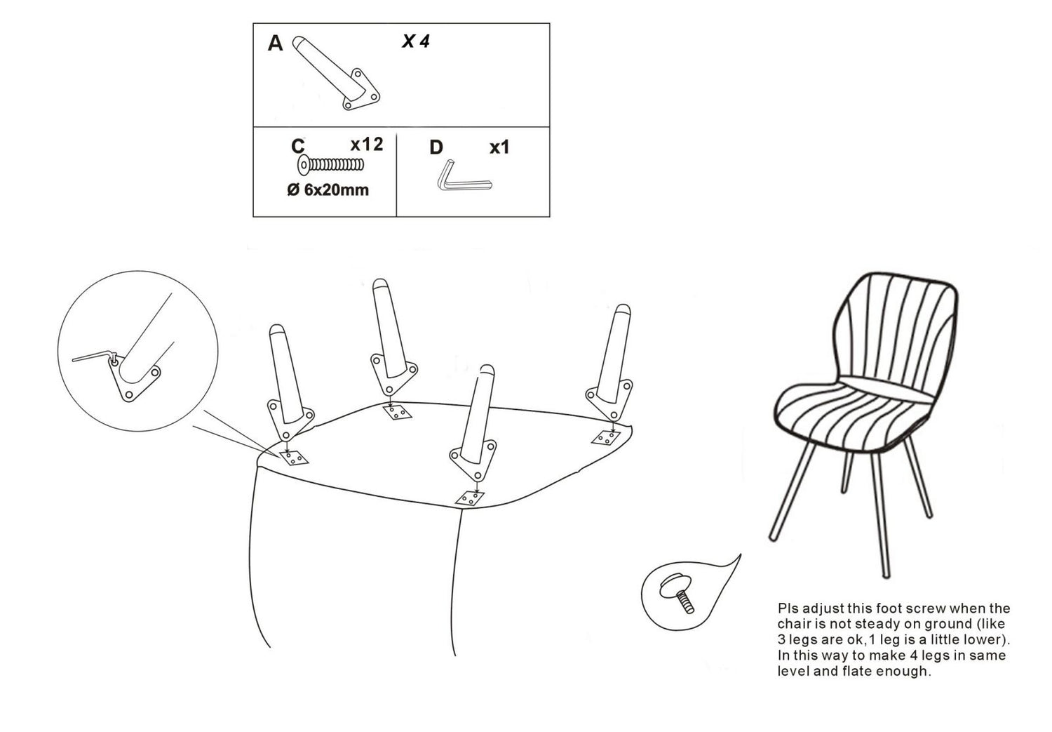 Set 2 scaune tapitate cu stofa si picioare metalice, Paris Space Velvet Teal / Auriu, l58xA46xH77 cm (10)