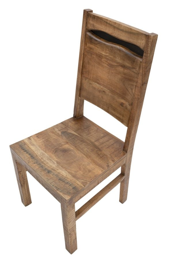 Set 2 scaune din lemn de salcam, Yellowstone Natural, l45xA45xH100 cm (6)