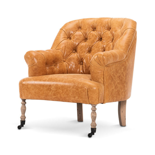 ST. GERMAINE Chair - CAMBRIDGE CHESTNUT leather_Furniture_Mindthegap