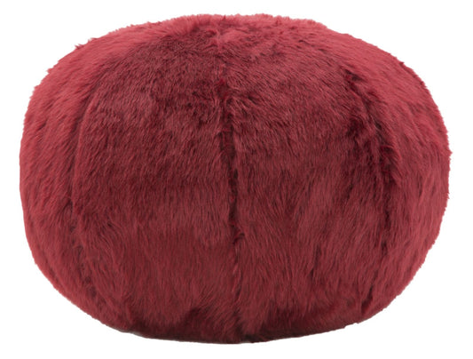 Buy Stool upholstered with Plush Bordeaux fabric, Ø50xH30 cm online, best price, free delivery