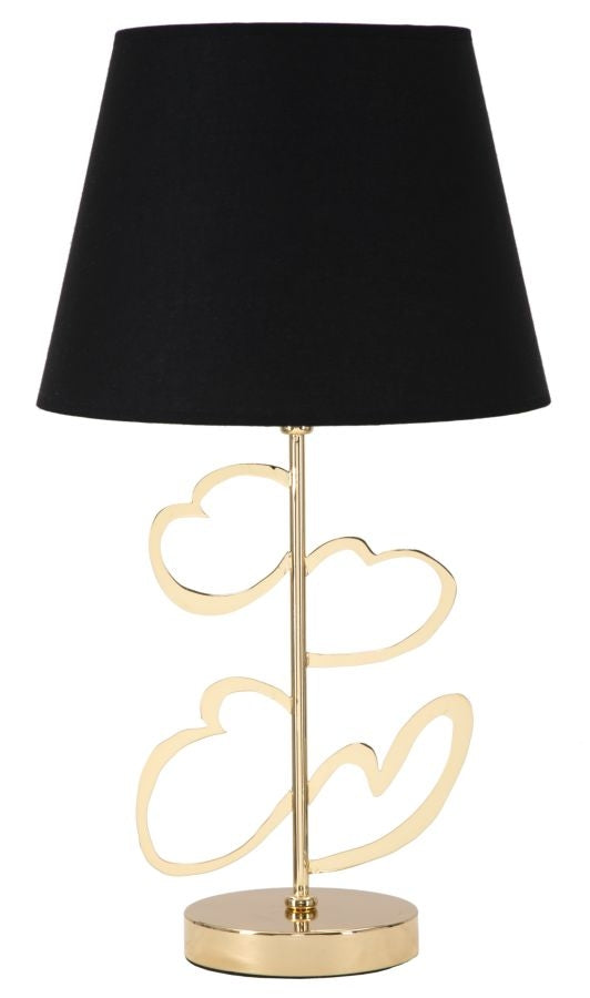 Buy Black / Gold Glam Heart lamp online, best price, free delivery