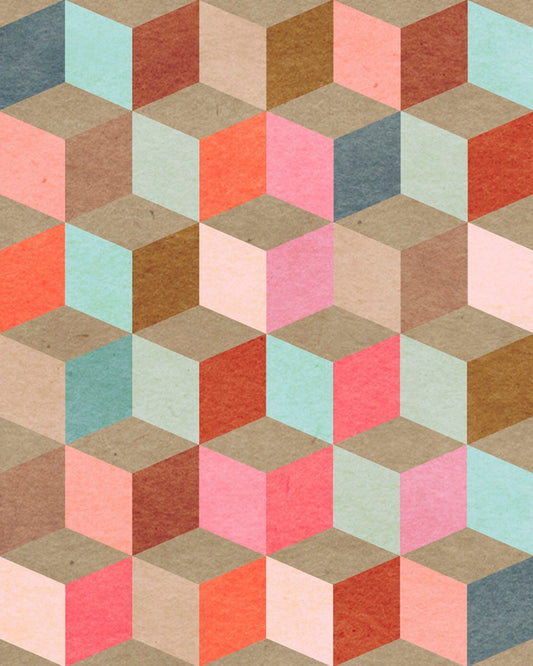 COLOURED GEOMETRY Wallpaper_Wallpaper_Mindthegap