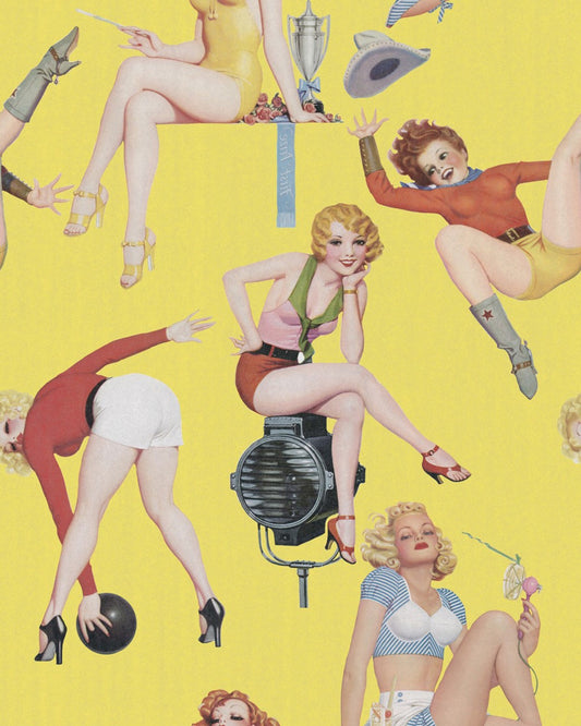 PIN-UP GIRLS Wallpaper_Wallpaper_Mindthegap